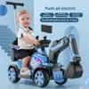 Children'S Excavator Toy Car Electric Remote Control Excavator Kids'S Ride-On Toys Tricycles For Children Freestyle Kick Scooter