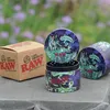 Raw zinc alloy Grinders 50mm Tobacco Grinder Smoking Accessroies herb 4 Layers Herbs Crusher Colorful Metal Grinder