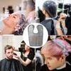 Other Hair Cares Hair Dyeing Bib Professional Salon Hairdressing Cutting Collar Waterproof PVC Hair Dye Cape 230616