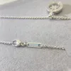 2023 adorabile ciondolo carino Collane lungo argento sottile catena in acciaio inossidabile design con anello a stella di diamanti in cristallo Collana da donna con sacchetto per la polvere e scatola