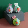 Peluches Animaux Fun Pop Out Lapin Cadeau De Pâques Décompression Balle Anti-Stress Doigt Presse Jouets Éducatifs Saisir Silicone Bulle En Gros 230617