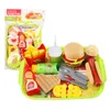 Keukens Play Food Kids Simulatie Keuken Speelgoed Pretend Koken Hamburger hond Frietjes Pizza Vroege Onderwijs Speelgoed Voor Meisjes Kinderen 230617