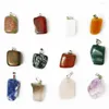 Hanger Kettingen 12 stks/partij Diverse Natuursteen Onregelmatige Opal Crystal Hangers Voor Kerst Healing Chakra Charms Sieraden Maken