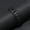 Charm Bracelets Peça de couro Fivela de cinto Pulseira para homens Retro Criativo Couro Jóias Relógio Acessórios