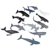 Action Toy Figures Simulation Marine Sea Life Whale Figures Shark Cachalot Action Figures Ocean Animal Model Dolphin Hammerhead Education Toys 230616