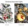 Ny vattentät LED -julkula lampor transparent julprydnad plast boll julgran bröllop hem inomhus dekoration