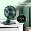 Ventilatori elettrici USB ricaricabile 3600mAh Home Desktop Elettrico portatile Ventilatore a vento con velocità di circolazione dell'aria