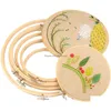 Craft Tools Diy Sewing Tool Round Wooden Embroidery Hoops Set Bamboo Circle Cross Hoop Stitch Accessories Drop Delivery Home Garden Dhqvb