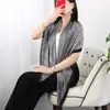 Schals Große Seide Gefühl für Frauen Quadrat Schal Foulard Weibliche Schal Hijab Strand Stolen Wraps Pashimina Echarpe Poncho