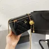 Portafogli di lusso da donna Nuova catena per il tempo libero Mini c Borsa Ball Fat Lingge Messenger Trucco Pelle di pecora Piccola borsa dorata Borsa da donna firmata