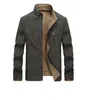 Printemps automne veste hommes Double côtés porter pur coton veste manteau mâle col montant militaire veste hommes vêtements grande taille L-5XL