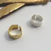 Кластерные кольца широкие пальцы для женщин для женщин модные украшения крутой бедный обруч панк Большое золото кольцо кольцо.