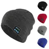 Snapbacks Bluetooth Müzik Kulaklıklı Beanie Yerleşik Stereo Hoparlör Örme Şapka Erkekler için Koşuyor Açık Hava Sporları Kış Kablosuz Şapkalar 230615
