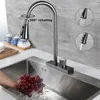 Rubinetti per lavabo da bagno Cascata Rubinetto da cucina grigio Miscelatore freddo Lavabo Prese multiple per l'acqua Rotazione Rubinetto per pioggia volante Foro singolo 230616