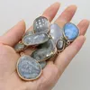 Pendentif colliers pierre naturelle breloques ronde eau Flash Labradorite cristal pour la fabrication de bijoux bricolage boucles d'oreilles accessoire