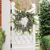 Decorative Flowers Winter Signs For Front Porch Car Grill Christmas Wreath Summer Hello Door Hanging Home Decoration