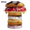 Męskie koszule 2023 Letnia moda męska Hip Hop Funny Food 3D Printing Casual Shirt