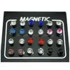 Charm 12 Pair/Lot 4/5/6/7Mm Round Crystal Rhinestone Magnet Stud Earring Puck Women Mens Magnetic Fake Ear Plug Jewelry Drop Deliver Dhbsf