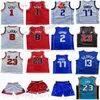 Luka 2 Kyrie Irving Doncic Jersey Maglie da basket stampate personalizzate per giovani Patrick Williams III Derrick Rose Zach LaVine Jaden Ivey Paul George Pantaloncini Bambini S-XL