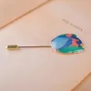 Brooches 2023 Fashion Jewelry Korean Enamel Pin Metal Wedding Tulip Flower Brooch Men Lapel Suit Safety For Women