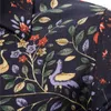 Chemises décontractées pour hommes chemise en lin à fleurs de luxe hommes manches longues conception nationale imprimé hommes hawaïen Vintage coupe ajustée
