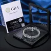 Drop Shipping Big Guy 10mm Argent Réel Moissanite Diamant Tennis Bracelet Fine Jewelry pour Hommes Femmes