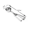New Ice Cream Scoop Stainless Steel with Trigger Cookie Spoon Cooking Tools Ice Cream Watermelon Jelly Yogurt Decorating Tool