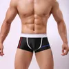 Mutande Mens U Convex Bluge Pouch Boxer Shorts Trunks Soft Man Mutandine Moda maschile Intimo Homme Cuecas Plus Size