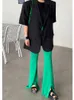 Costumes pour femmes UNXX femmes dos fendu bouton Blazer manteau à manches courtes coréen poche noir costume veste 2023 été marée tout-match vêtements Y2k