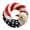 Decorative Flowers Party Decoration Festive Wreath Pendant Light House Decorations Home Eagle Door Independence Day