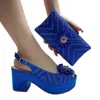 Dress Shoes Doershow Fashion Gold Italian With Matching Bags African Women And Set For Prom Party Summer Sandal! STW1-25