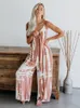 Kobiety Jumpsuits Rompers Suspers Bez rękawów Boho Casual Female Print Jumpsuits Summer Beach Vacation Highstreet Romper kombinezon dla kobiet odzież 230616