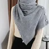 Women's Knits Knitted Wool Shawl Women Outerwear Cashmere Sweater Scarf Cardigan Autumn And Winter Cut-out Dual-purpose