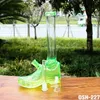 Forme de chaussure de bong d'eau de bécher en verre de 11,8 pouces de haut avec la conduite d'eau de bong en verre de bol de tige inférieure pour fumer le narguilé bong