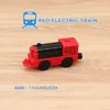 電気rcトラック木製リモートトレイン鉄道アクセサリーリモートコントロール電車の磁気鉄道車は、子供向けの列車トラックのおもちゃに適しています230616