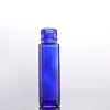 Trasparente marrone blu 10ml Roller Ball Bottle Profumo Black Steel Ball Roll On Container con coperchi neri SN808