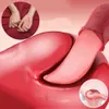 Real Tongue Vibrator G-spot Licking Clitoral Click Anal Dildo Vaginal 10 Mode Female for Woman 18