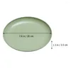 Dinnerware Sets 8 Pcs Disc Nordic Decor Serving Tray Pp Handle Plastic Plate Storage Child Handheld Fruit