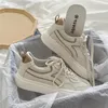 Vintage femmes baskets Patchwork mode blanc Zapatillas Mujer corée Style tenue quotidienne décontracté automne étudiants femmes baskets