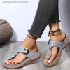 Slippers 2022 Summer Women Wedge Sandals Premium Orthopedic Open Toe Sandals Vintage Anti-slip Leather Casual Female Platform Retro Shoes T230625