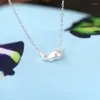 Hanger kettingen mode mode klein dier zilveren gesloten sieraden voortreffelijke persoonlijkheid walvisvis groothandel xl175