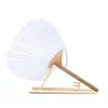 DIY Blank Paper Fan Fan Sundries Bambool Handl