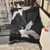 Koce Czarne koce dźwigowe Koce Wzór sztuki kwiat nadrukowana sofa sofa arkusze łóżka dekoracja zwierząt R230617