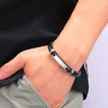 Charm Armbanden Mode Zwart Lederen Touw Armband Mannen Handgemaakte Bangle Rvs Polsband Huwelijksverjaardag Partij Sieraden Geschenken