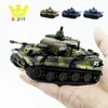 Andra leksaker 4 färger Mini Tiger Military Battle RC Tank Remote Radio Control Army Panzer Armored Children Electronic for Boys Kids Gift 230616