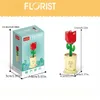 Blocos doze flores da sorte do zodíaco mestre da arte floral blocos de construção brinquedos pequenos vasos de plantas R230629