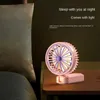 Fani elektryczne letnie urządzenia mini fanów nocne lampki USB ładowna przenośna kieszeń podróży na świeżym powietrzu