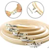 Craft Tools Diy Sewing Tool Round Wooden Embroidery Hoops Set Bamboo Circle Cross Hoop Stitch Accessories Drop Delivery Home Garden Dhqvb