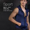 Abbigliamento da palestra Uomo Camicia da allenamento per allenamento Gilet da allenamento Basket Running Fitness Bodybuilding Felpa con cappuccio senza maniche Canotta sportiva Logo personalizzato