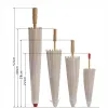 최고 클래식 흰색 대나무 종이 우산 공예 기름진 종이 우산 DIY 창조적 인 빈 그림 신부 웨딩 파라솔 스테이지 장식